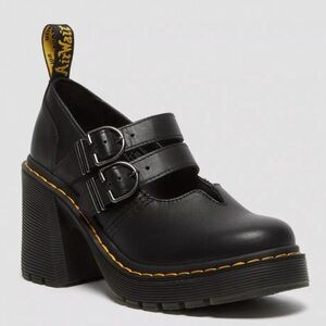 Dr. Martens 
EVIEE SENDAL LEATHER HEELED SHOES
